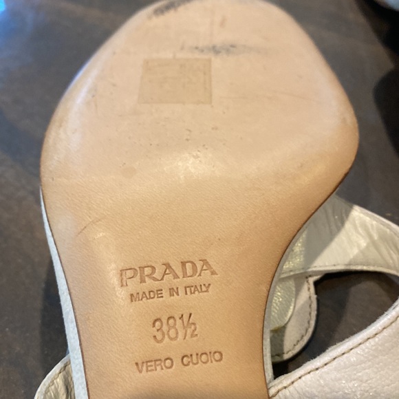 Brand New White Prada Sandals. Size 38 1/2. - Picture 8 of 8